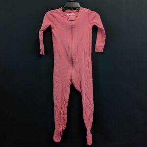 Primary Pink Baby Footie Pajamas